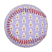 Siamese mit Birthday Cake Gemustert Baseball (Vorderseite Links)