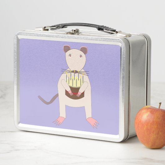 Siamese mit Birthday Cake Individuelle Name Metall Brotdose (Beispiel)