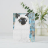 Siamese Postkarte (Stehend Vorderseite)
