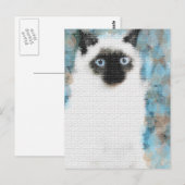 Siamese Postkarte (Vorne/Hinten)