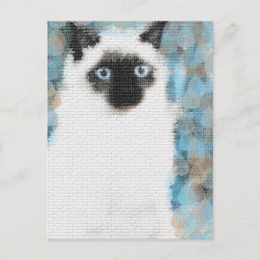 Siamese Postkarte (Vorderseite)