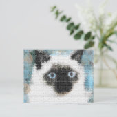 Siamese Postkarte (Stehend Vorderseite)