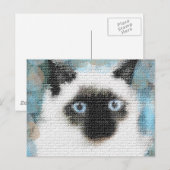 Siamese Postkarte (Vorne/Hinten)