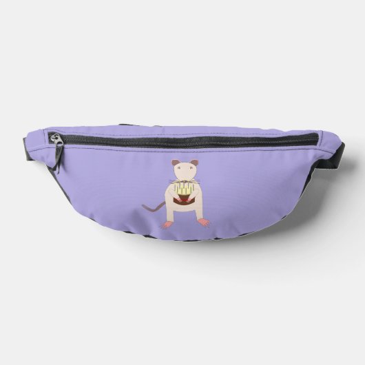 Siamese Rat mit Birthday Cake Bauchtasche (Ablage )