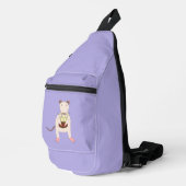 Siamese Rat mit Birthday Cake Crossbody Bag (Rechte Ecke)