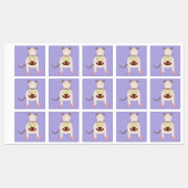 Siamese Rat mit Birthday Cake Etiketten (Blatt)