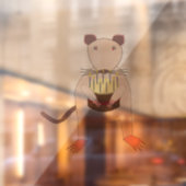 Siamese Rat mit Birthday Cake Fensteraufkleber (Blatt 2)