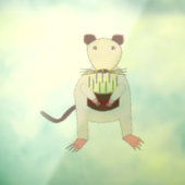 Siamese Rat mit Birthday Cake Fensteraufkleber (Blatt 3)