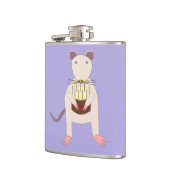 Siamese Rat mit Birthday Cake Flachmann (Links)