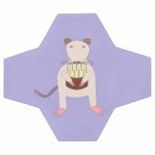 Siamese Rat mit Birthday Cake Fußball (Flach)
