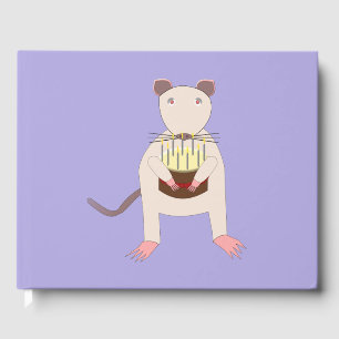 Siamese Rat mit Birthday Cake Gästebuch