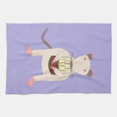 Siamese Rat mit Birthday Cake Geschirrtuch (Horizontal)
