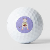 Siamese Rat mit Birthday Cake Golfball (Vorderseite)
