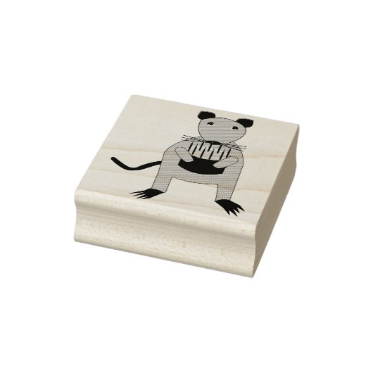 Siamese Rat mit Birthday Cake Gummistempel (Stempel)