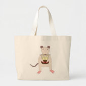 Siamese Rat mit Birthday Cake Jumbo Stoffbeutel (Vorne)