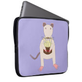 Siamese Rat mit Birthday Cake Laptopschutzhülle (Vorne Rechts)
