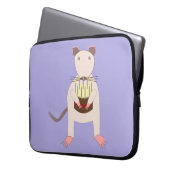 Siamese Rat mit Birthday Cake Laptopschutzhülle (Vorderseite Links)