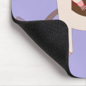 Siamese Rat mit Birthday Cake Mousepad (Ecke)