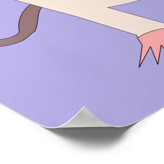 Siamese Rat mit Birthday Cake Poster (Ecke)