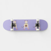 Siamese Rat mit Birthday Cake Skateboard (Horizontal)