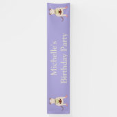 Siamese Rat mit Geburtstagskuchen Custom Banner (Vertikal)