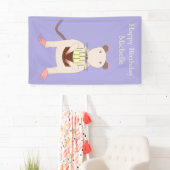 Siamese Rat mit Geburtstagskuchen Custom Banner (Insitu)