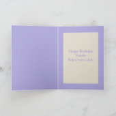 Siamese Rat mit Geburtstagskuchen Custom Karte (Innenseite)