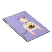 Siamese Rat mit Geburtstagskuchen Custom Notizblock (Rechte Seite)