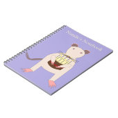 Siamese Rat mit Geburtstagskuchen Custom Notizblock (Linke Seite)
