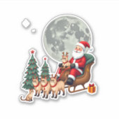 Siamese Reindeer Christmas Siamese Cat Lover Gifts Aufkleber (Vorderseite)