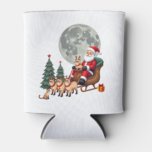 Siamese Reindeer Christmas Siamese Cat Lover Gifts Dosenkühler (Vorderseite)