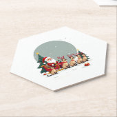 Siamese Reindeer Christmas Siamese Cat Lover Gifts Untersetzer (angewinkelt)