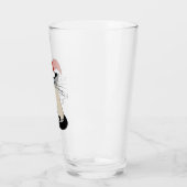 Siamese Santa Cat Ho Ho | Funny Christmas Kitty Glas (Links)