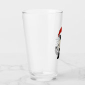 Siamese Santa Cat Ho Ho | Funny Christmas Kitty Glas (Rechts)