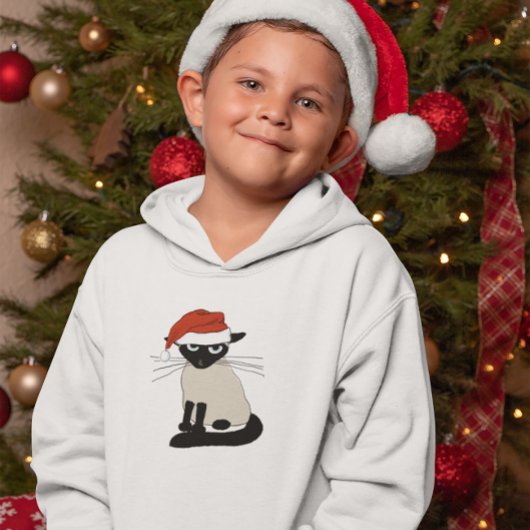 Siamese Santa Clause - Funny Christmas Pet Cat Hoodie