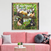 Siamese Sophie Leinwanddruck (Insitu (Wohnzimmer))