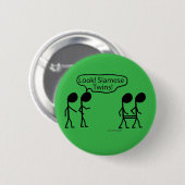 Siamese Twins Button (Vorne & Hinten)