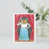 Siamese Twins circus + Postkarte der Nebenschaukun (Stehend Vorderseite)