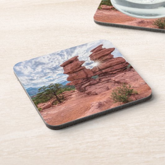 Siamese Twins Colorado Sunburst Getränkeuntersetzer (Linke Seite)