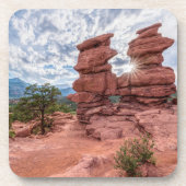 Siamese Twins Colorado Sunburst Getränkeuntersetzer (Vorderseite)