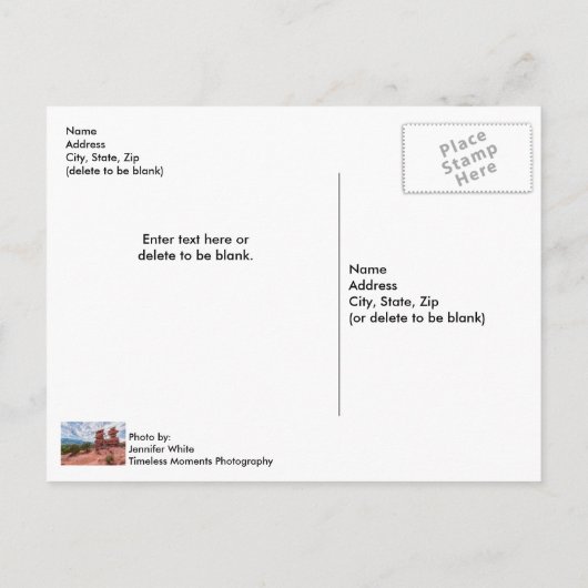 Siamese Twins Colorado Sunburst Postkarte (Rückseite)