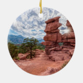 Siamese Twins Colorado Sunset Circle Ornament (Hinten)