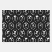 Siamese Twins Skeleton Geschenkpapier Set (Vorderseite 3)