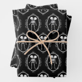 Siamese Twins Skeleton Geschenkpapier Set (Beispiel)