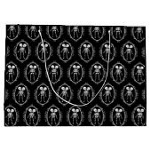 Siamese Twins Skeleton Große Geschenktüte (Rückseite)