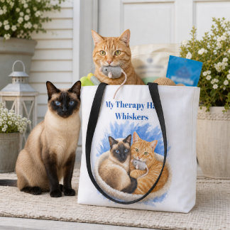 Siamese- und Ginger-Katzen-Tierliebhaber Tasche