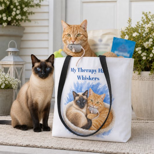 Siamese- und Ginger-Katzen-Tierliebhaber Tasche
