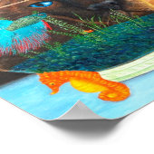 Siamesen und Betta Fische Poster (Ecke)