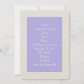 Siameser Rat mit dem Party Birthday Cake Custom Einladung (Rückseite)