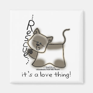 Siameser RESCUE...es ist eine Liebe Sache! Magnet